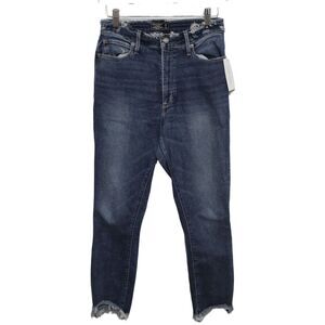 Womens Abercrombie & Fitch Simone High Rise Ankle Blue Skinny Jeans Size 26 2